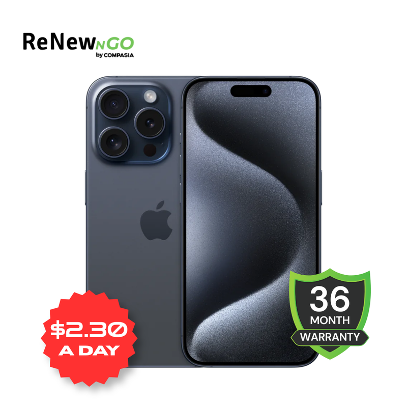 Pay Monthly with RenewNGo - iPhone 15 Pro Max