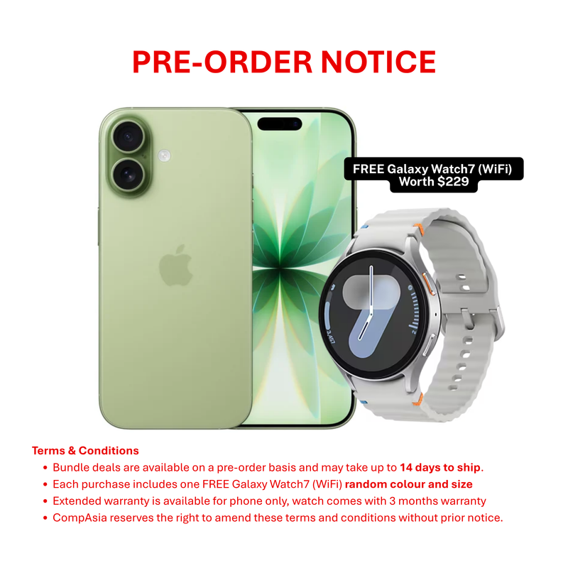 [PRE-ORDER] iPhone 17 + Galaxy Watch 7 (WiFi)