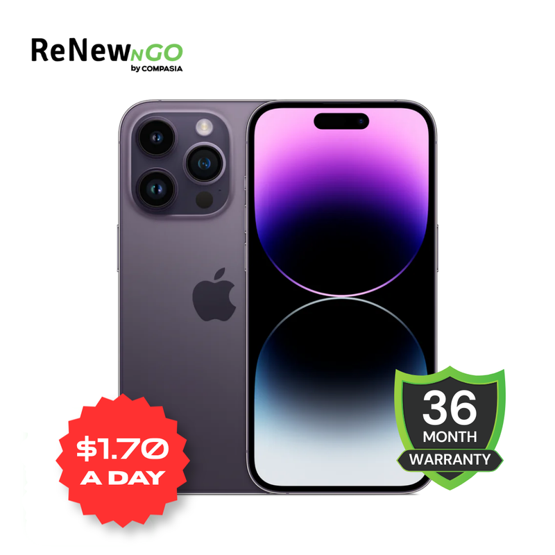 Pay Monthly with RenewNGo - iPhone 14 Pro Pay Monthly with RenewNGo - iPhone 14 Pro