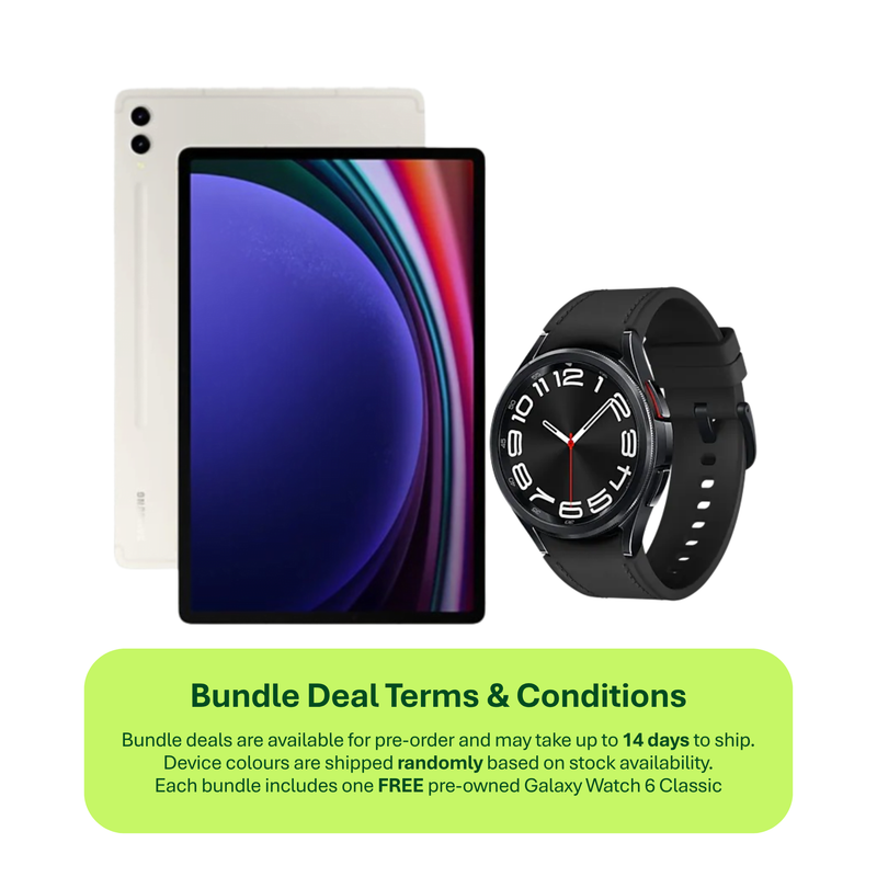 [PRE-ORDER] Galaxy Tab S9 Plus (WIFI) + Galaxy Watch6 Classic Bundle