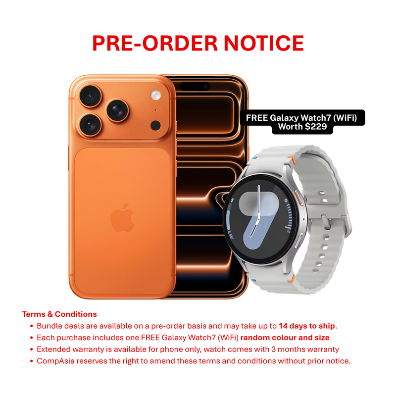 [PRE-ORDER] iPhone 17 Pro + Galaxy Watch7 (WiFi)