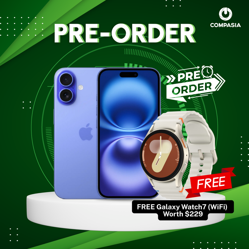 [PRE-ORDER] iPhone 16 + Galaxy Watch 7 (WiFi)