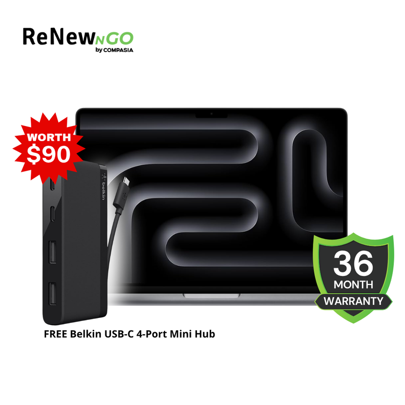 MacBook Pro 14" M3 8-Core CPU & 10-Core GPU (2023) (ReNewNGo)