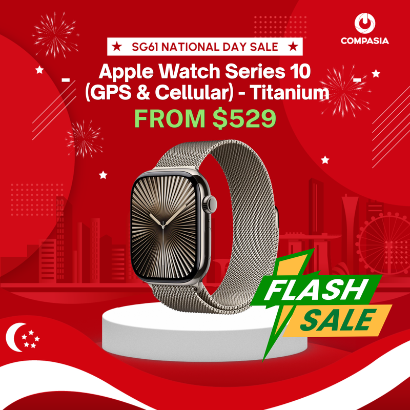 [FLASH DEAL] Apple Watch Series 10 (GPS & Cellular) - Titanium