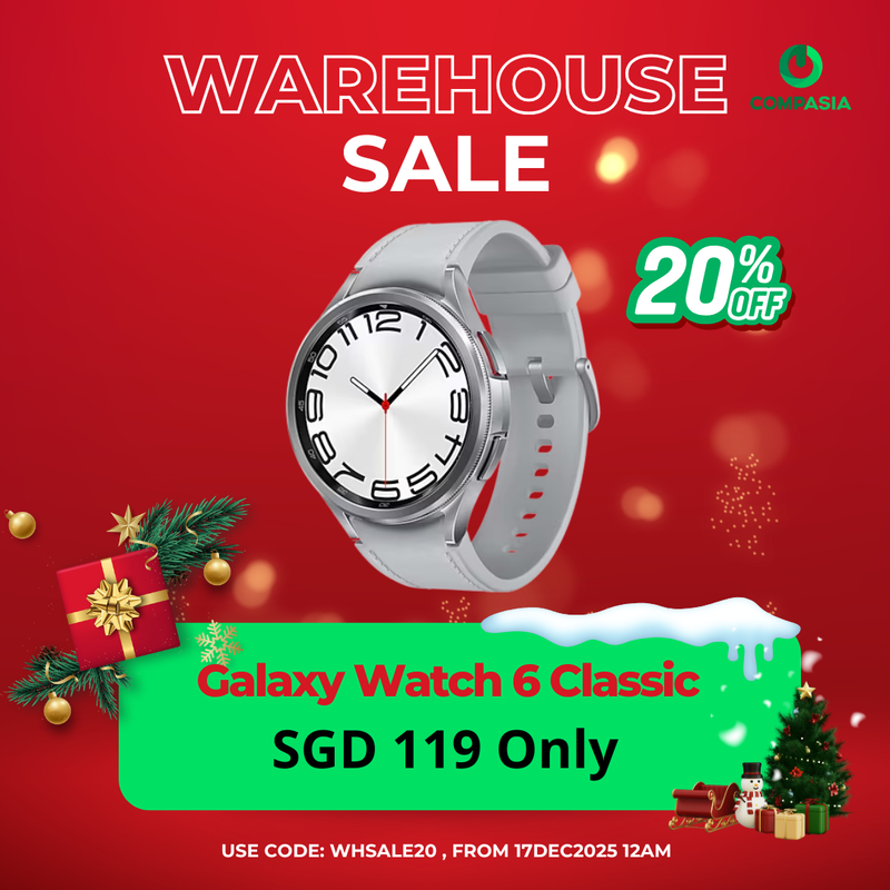 *20% OFF* Galaxy Watch6 Classic WIFI [Only $119, Use Code: WHSALE20, 17-18 DEC]
