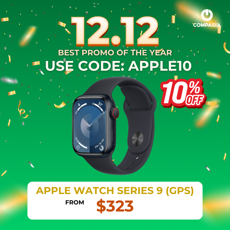 [10% OFF] Apple Watch Series 9 (GPS) - Aluminum (USE CODE: APPLE10)
