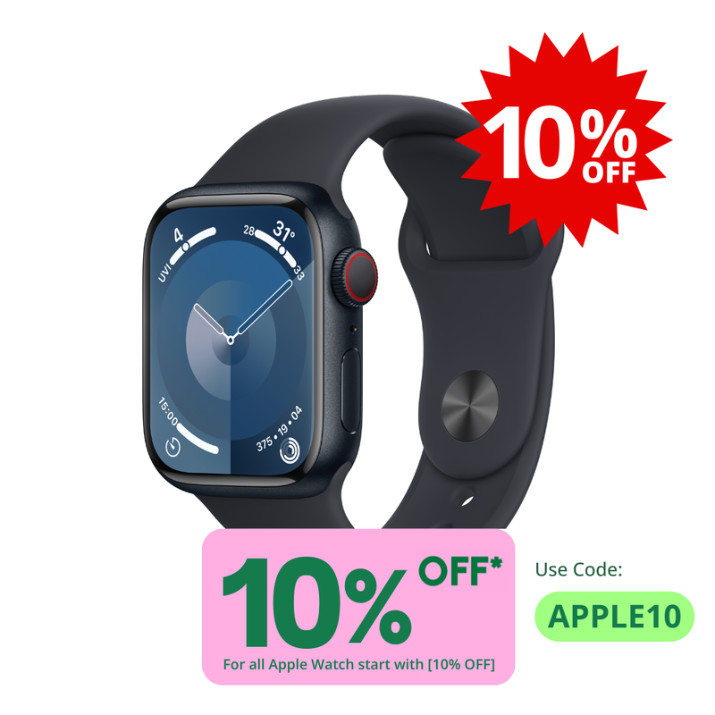 [10% OFF] Apple Watch Series 9 (GPS) - Aluminum (USE CODE: APPLE10)