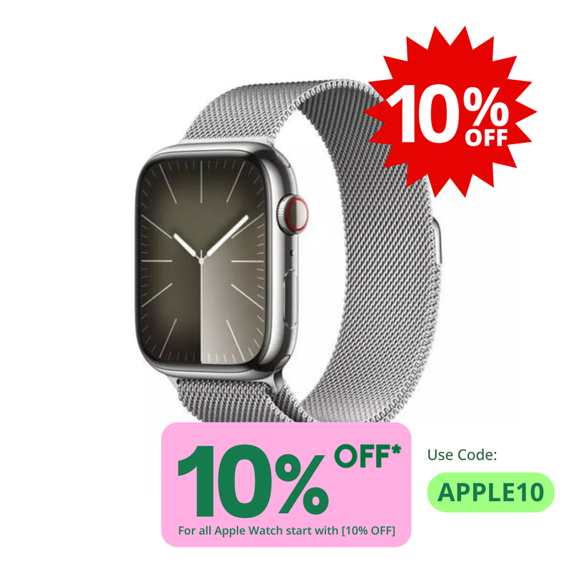 Apple Watch Series 9 (GPS & Cellular) - Stainless Steel